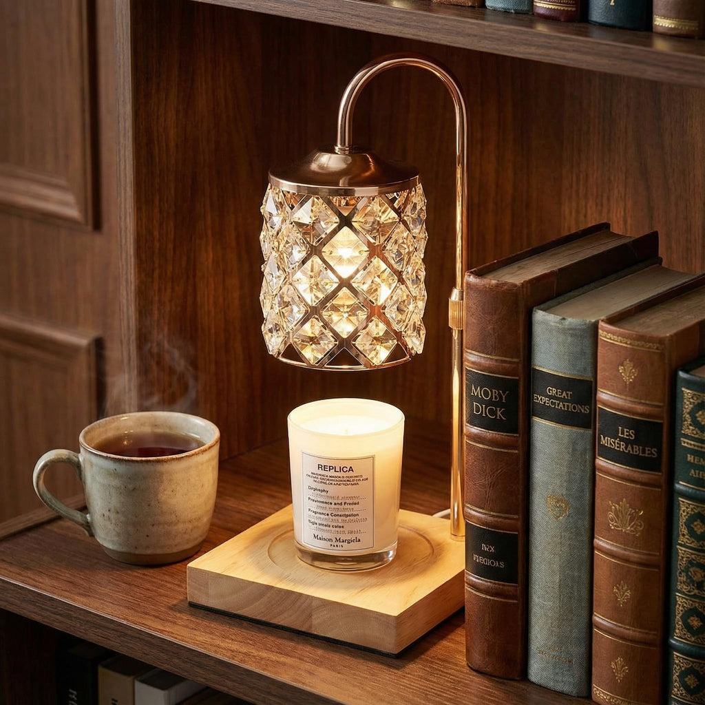 Dimmable Height Adjustable Candle Warmer Lamp with Timer and Remote L3344