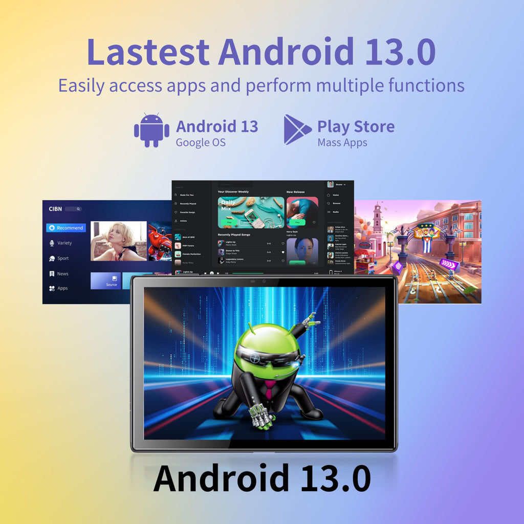 10.1 Inch Android 13 Tablet with Case M14066