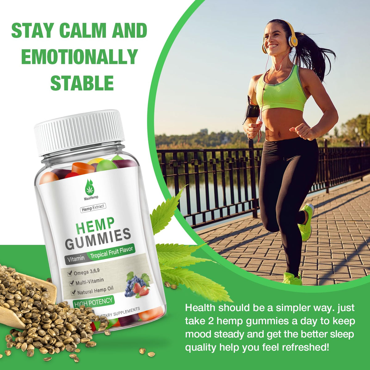 Hemp Gummies High Potency 2 Packs W815272