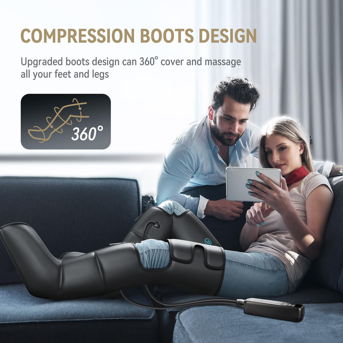 Leg Compression Massager with Heat B9047