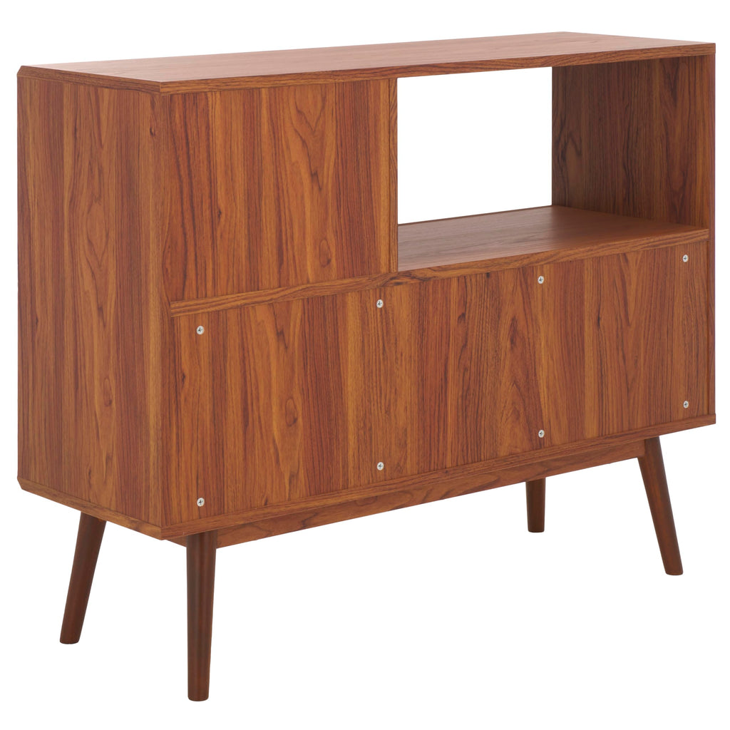 Walnut Brown TV Stand with Sliding Door T339900