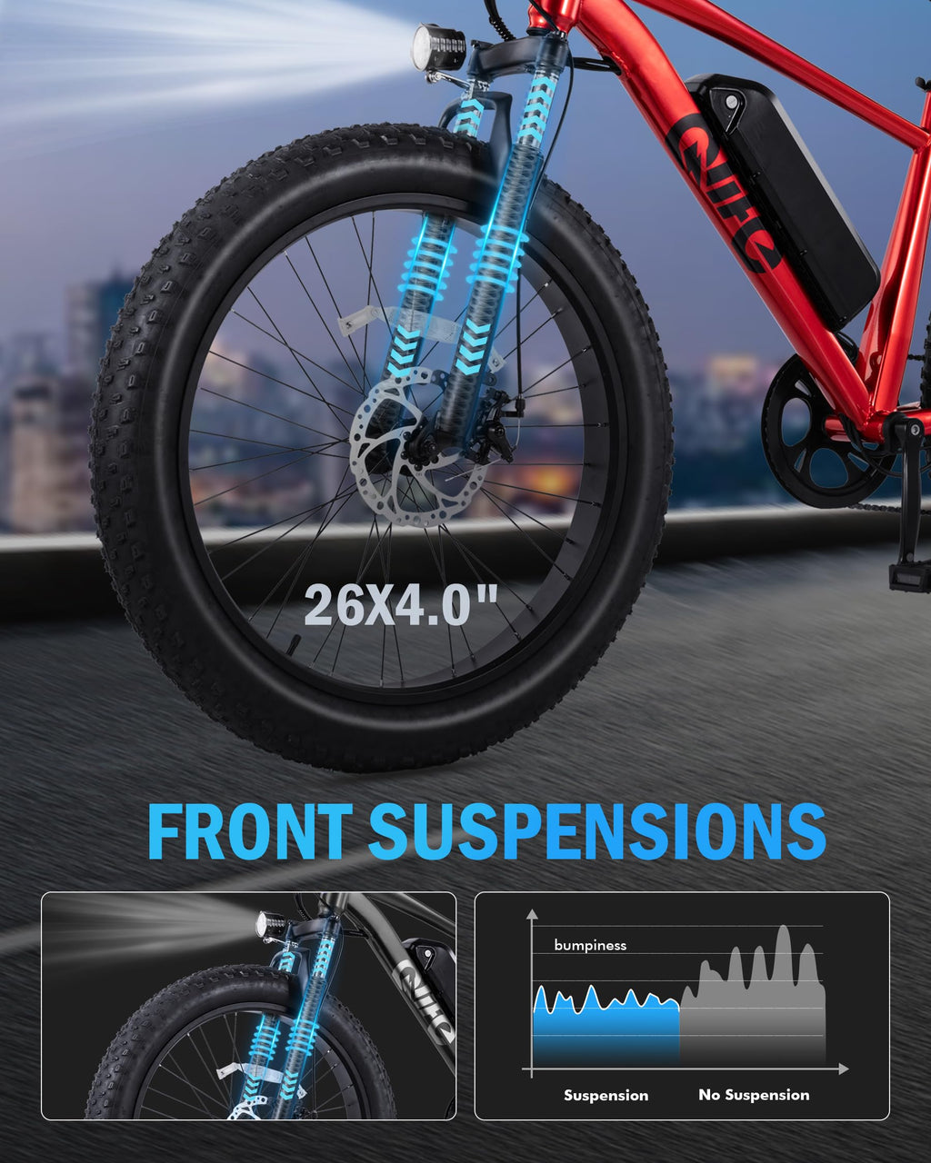 Electric Bike for Adults 1800W 48V 20AH Q35225