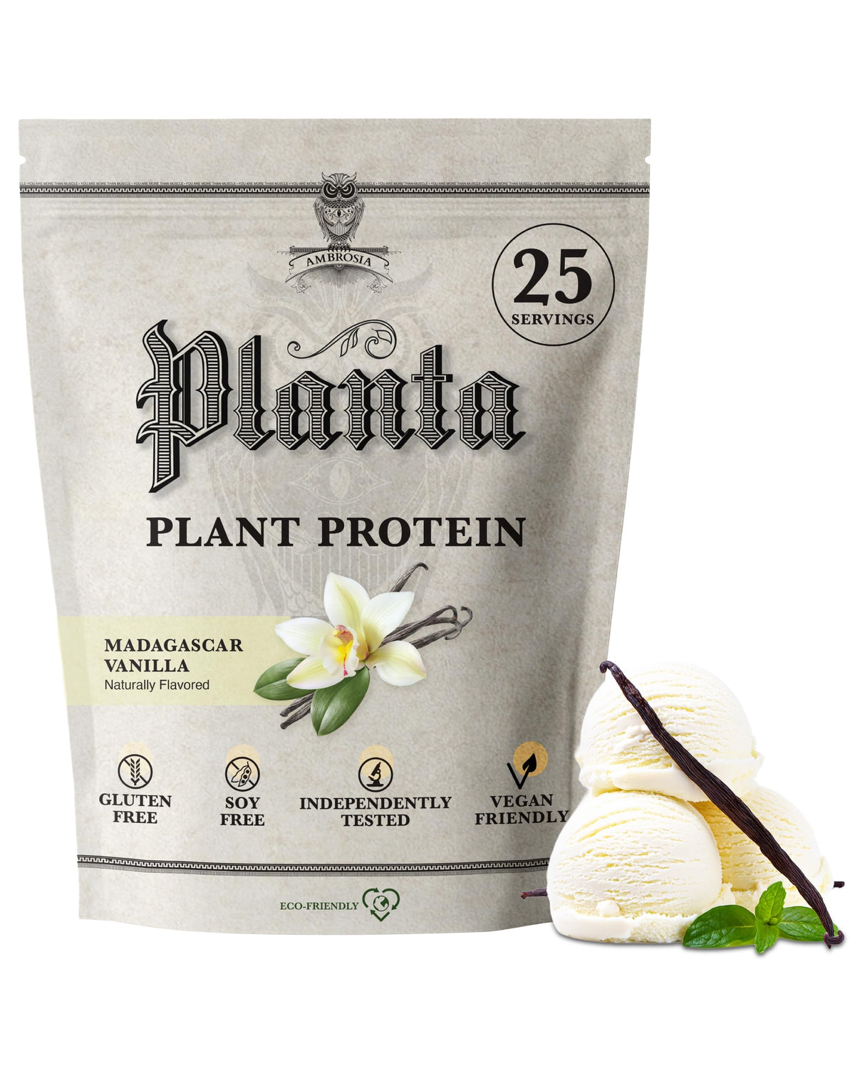 Plant Based Vegan Pea Protein Powder 20g Vanilla U33052