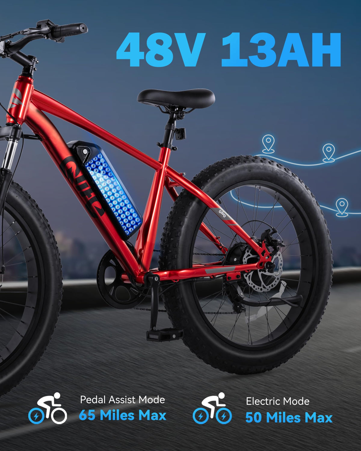 Electric Bike for Adults 1800W 48V 20AH Q35225