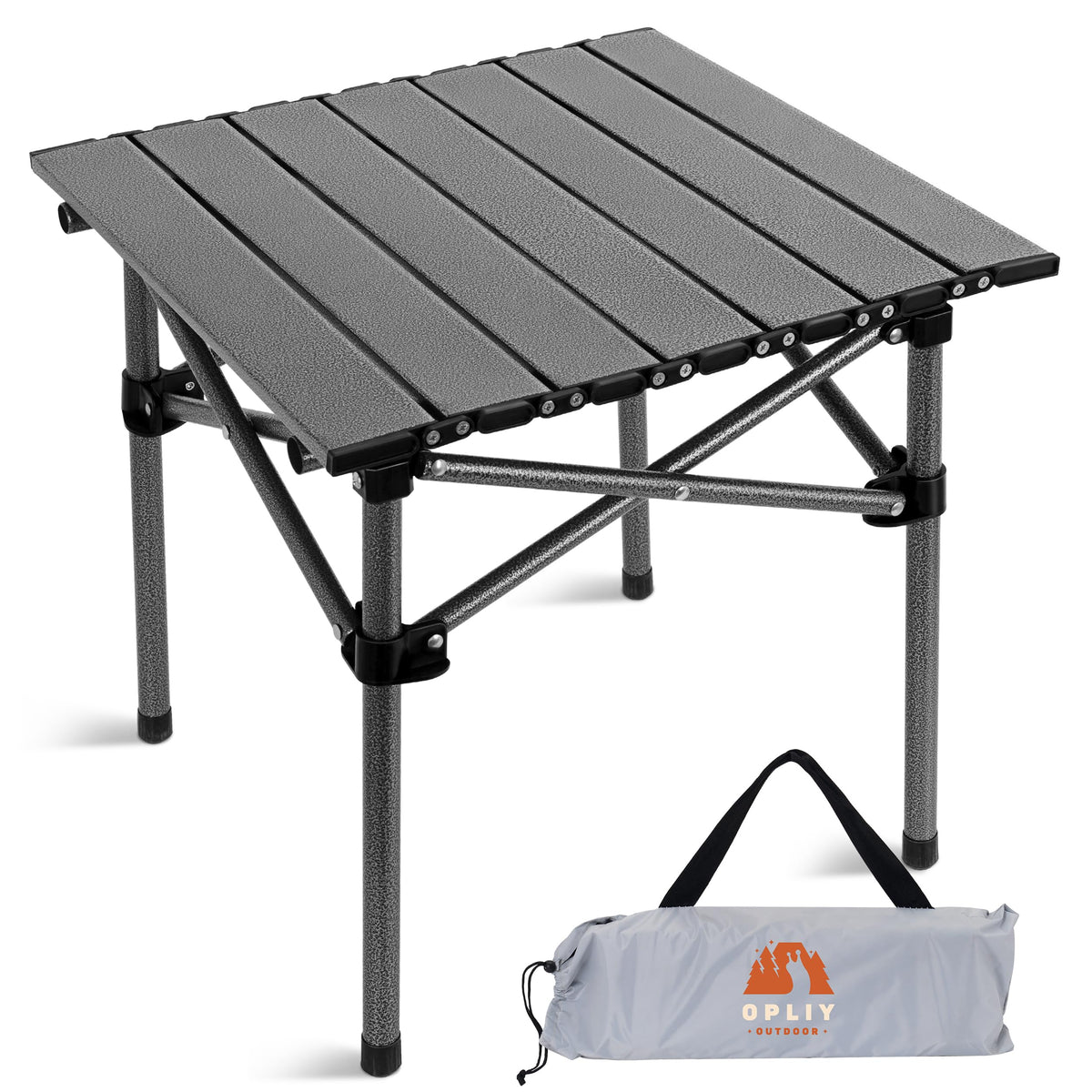 Portable Folding Aluminum Camping Table with Carry Bag J202827