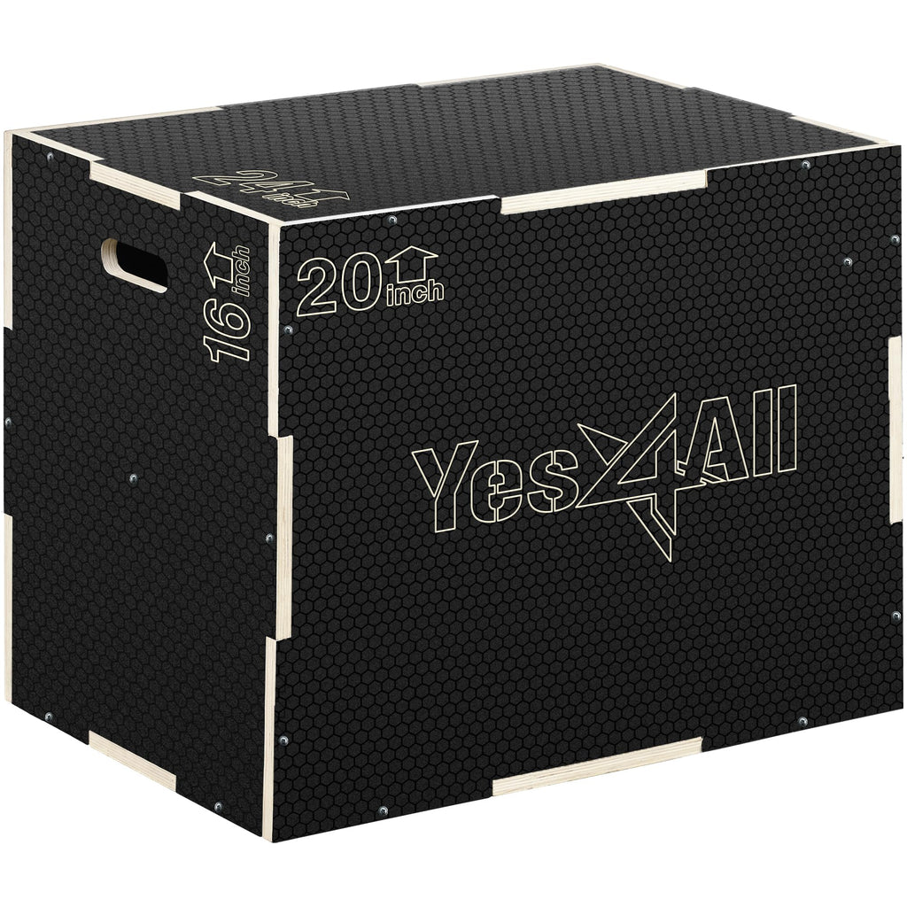 3-in-1 Non-Slip Wooden Plyo Box T686