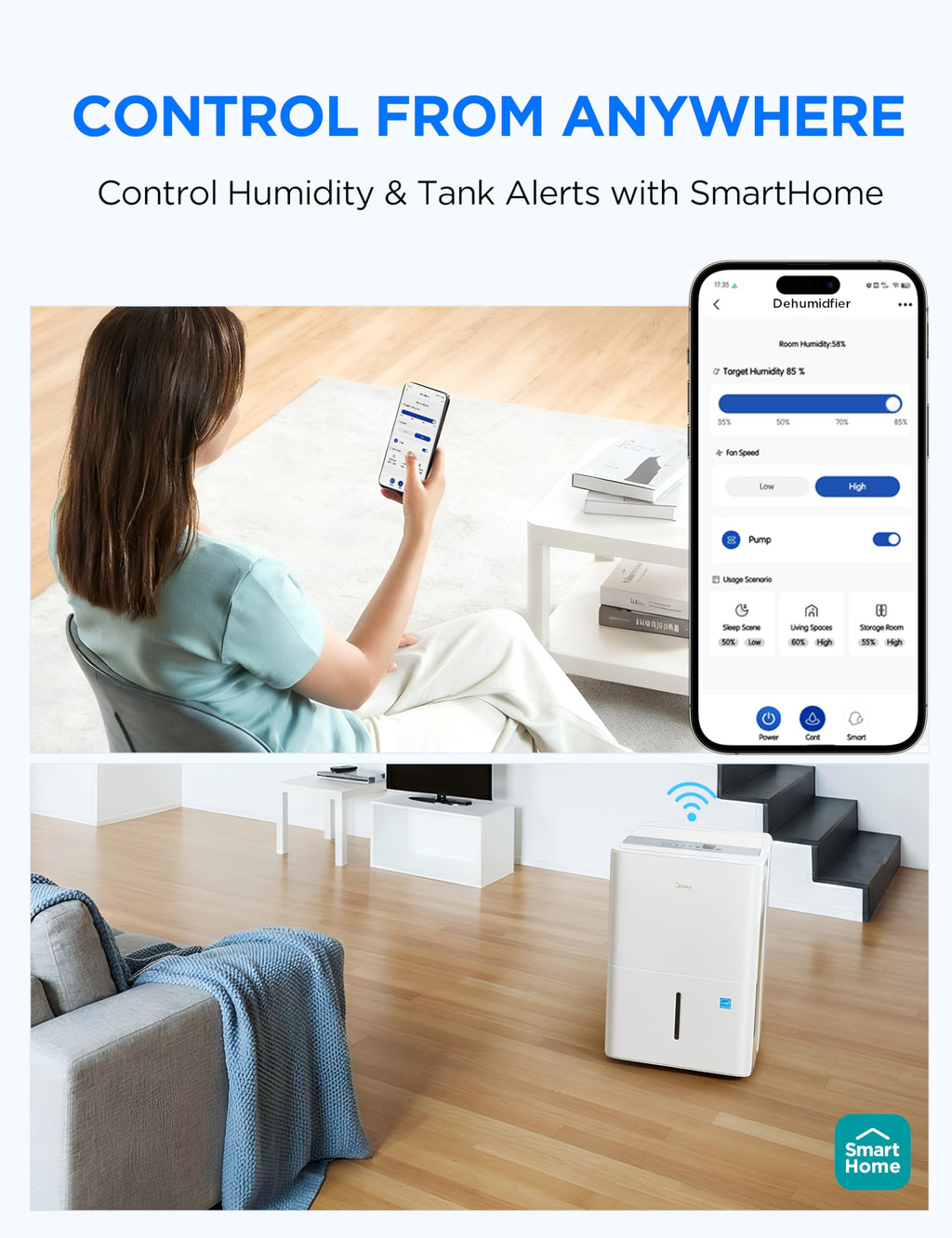 50 Pint Dehumidifier with Pump U856