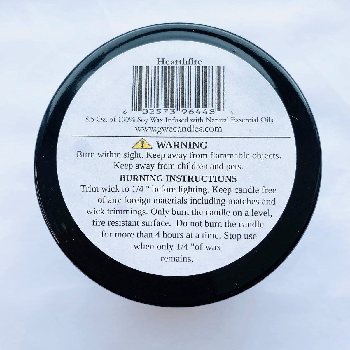 Sandalwood Scented Soy Candle with Wood Wick F240