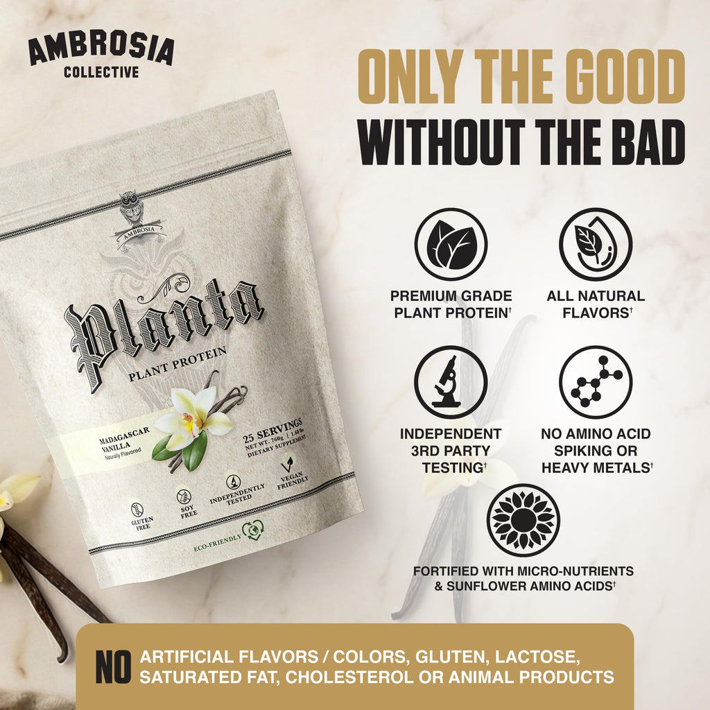 Plant Based Vegan Pea Protein Powder 20g Vanilla U33052