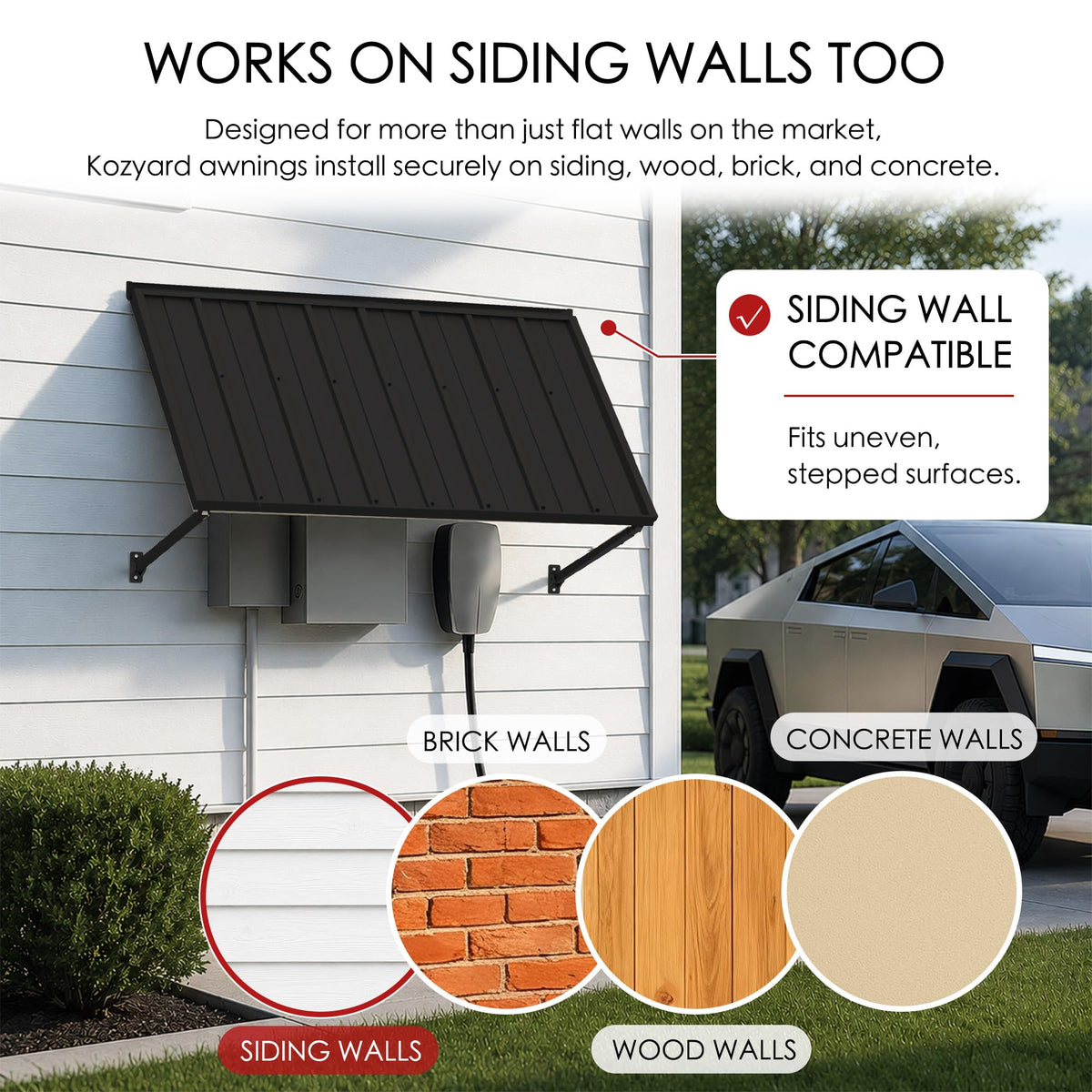 Adjustable Door Window Awning 42"W×32" W40791