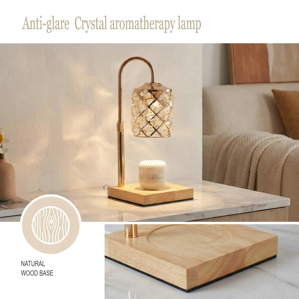 Dimmable Height Adjustable Candle Warmer Lamp with Timer and Remote L3344