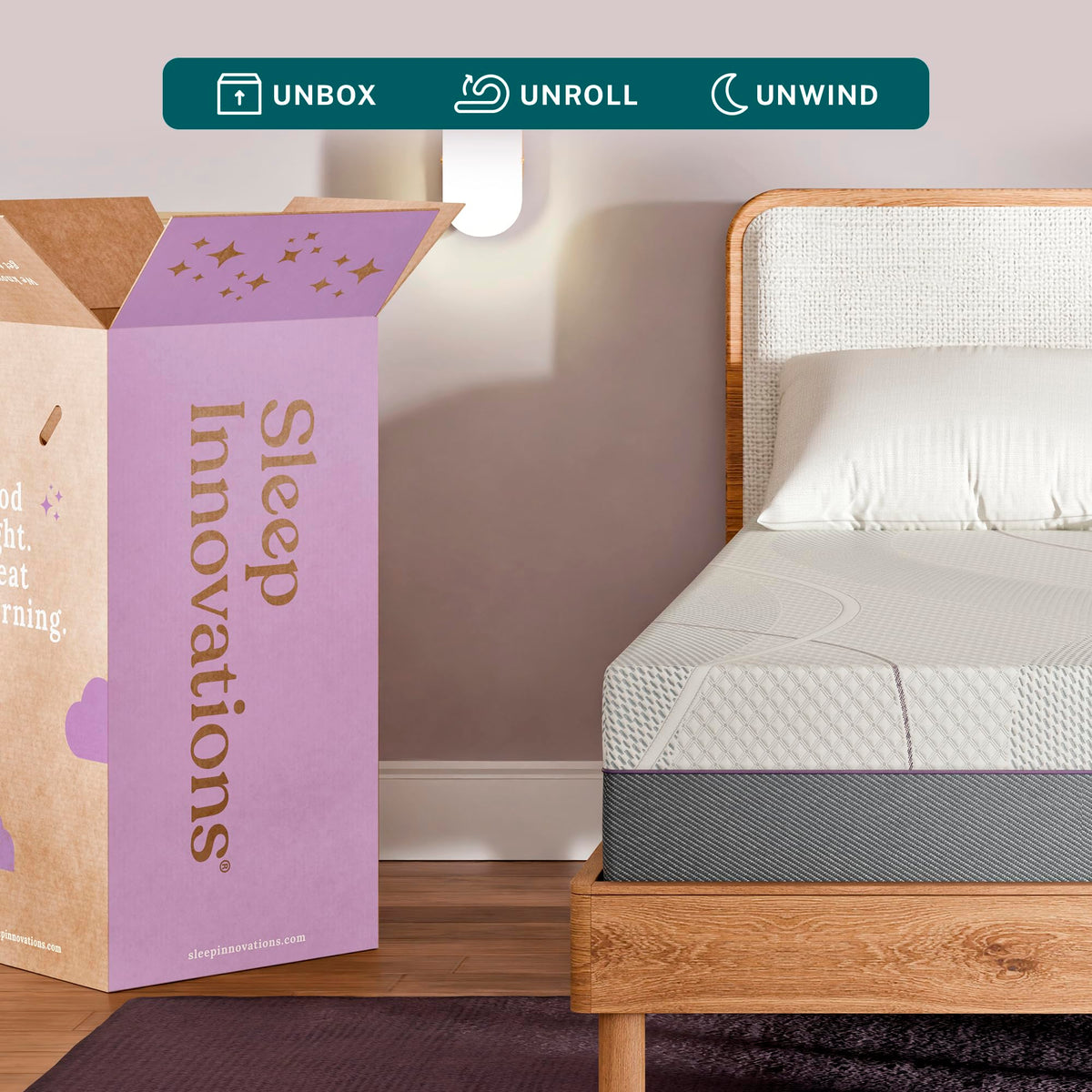 12 Inch Green Tea Memory Foam Mattress, Twin Size W1853