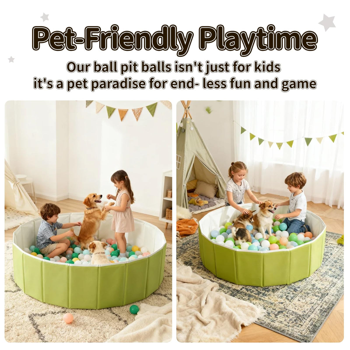 40 Inch Foldable Ball Pit with Storage Bag G9906
