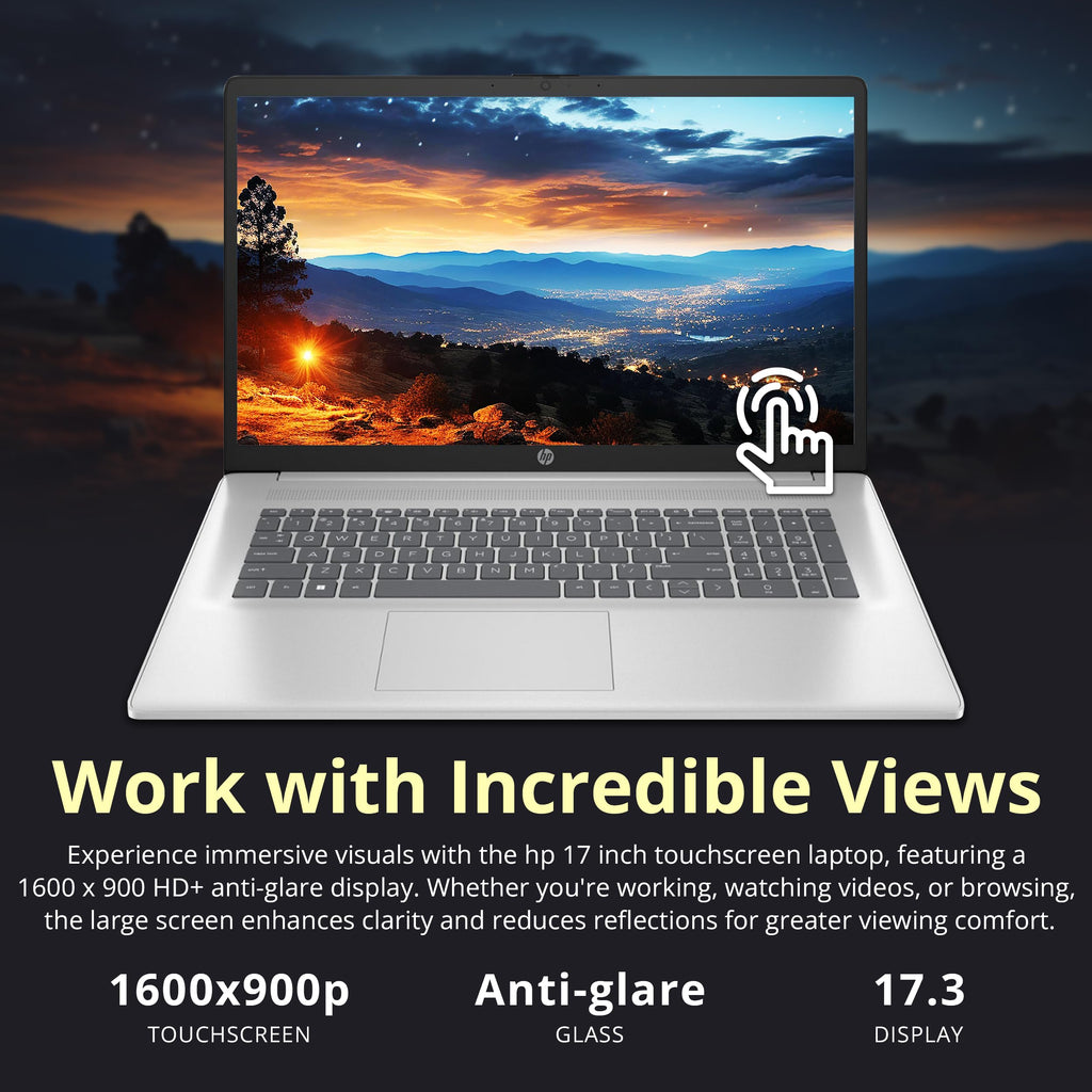 17.3" HD+ Touchscreen Laptop, AMD Ryzen 5, 16GB RAM, 1.5TB Storage, Silver J4426