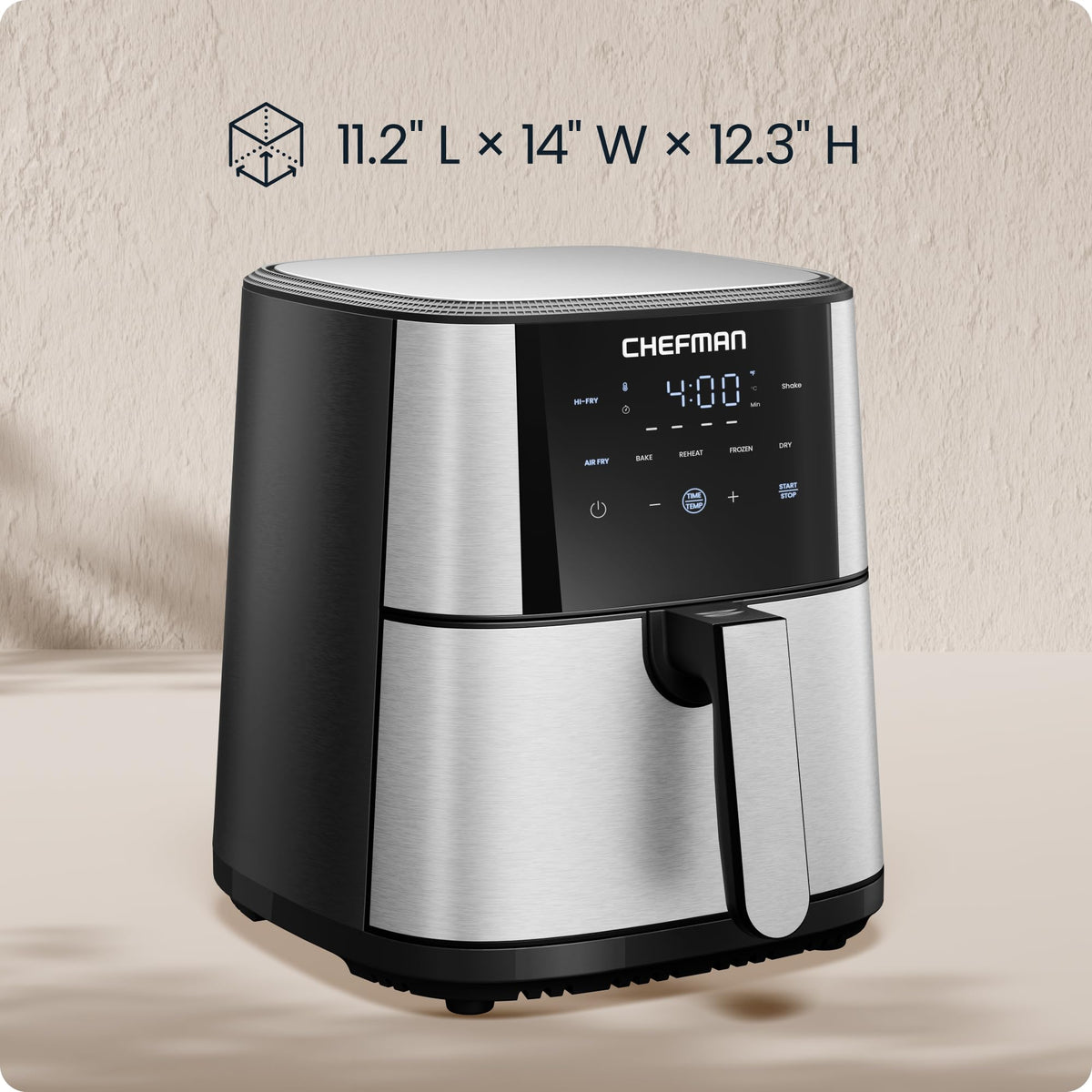 6 Qt 5-in-1 Nonstick Stainless Steel Air Fryer G81581