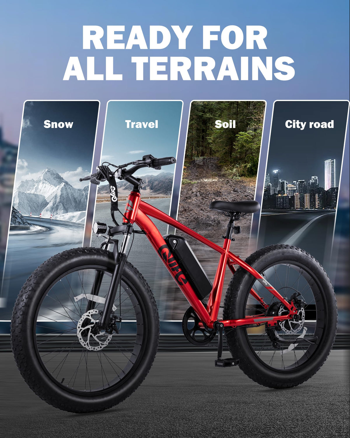 Electric Bike for Adults 1800W 48V 20AH Q35225