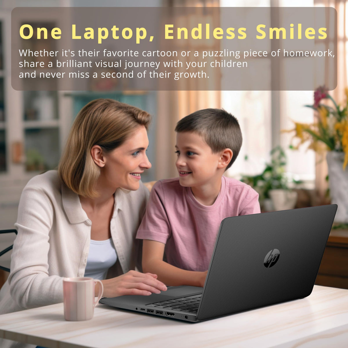 14-inch Laptop, Intel Celeron N4000, 4 GB RAM, 64 GB eMMC, Jet Black A157837