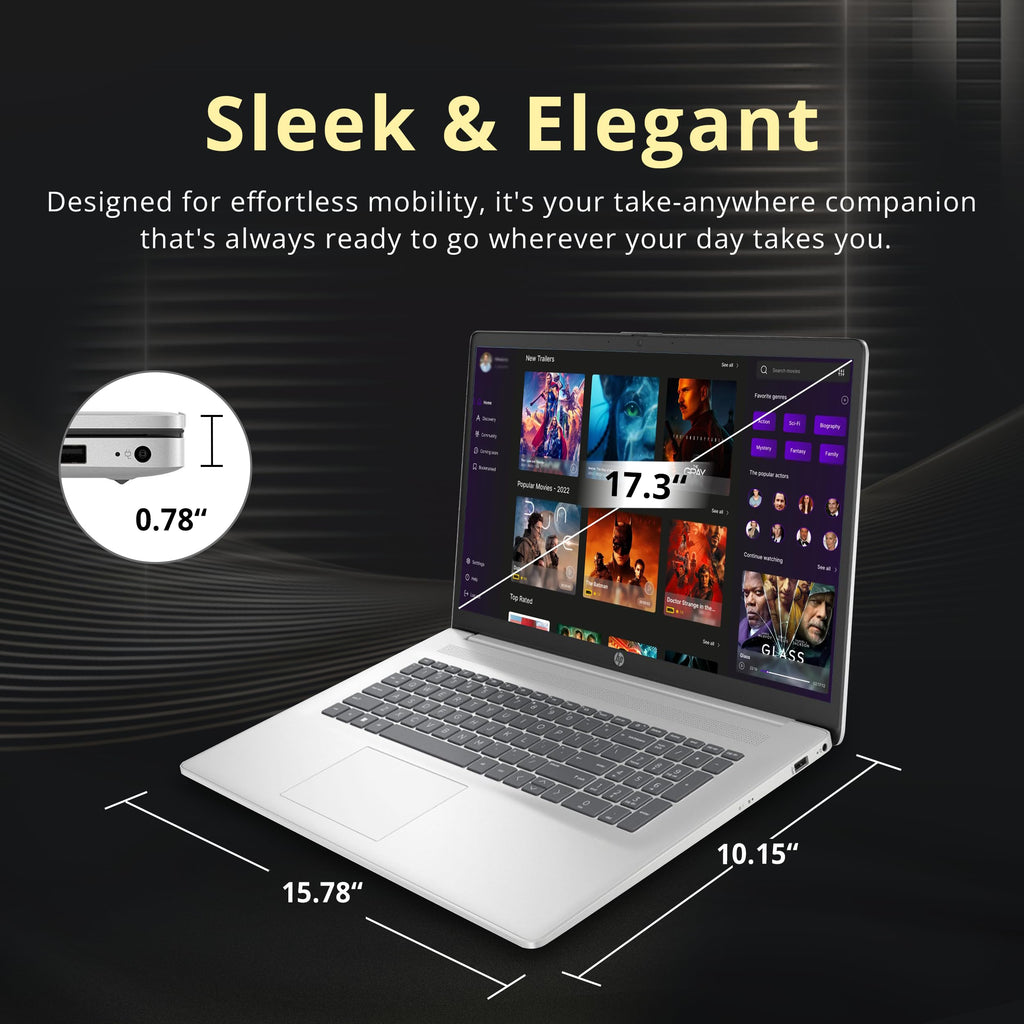 17.3" HD+ Touchscreen Laptop, AMD Ryzen 5, 16GB RAM, 1.5TB Storage, Silver J4426