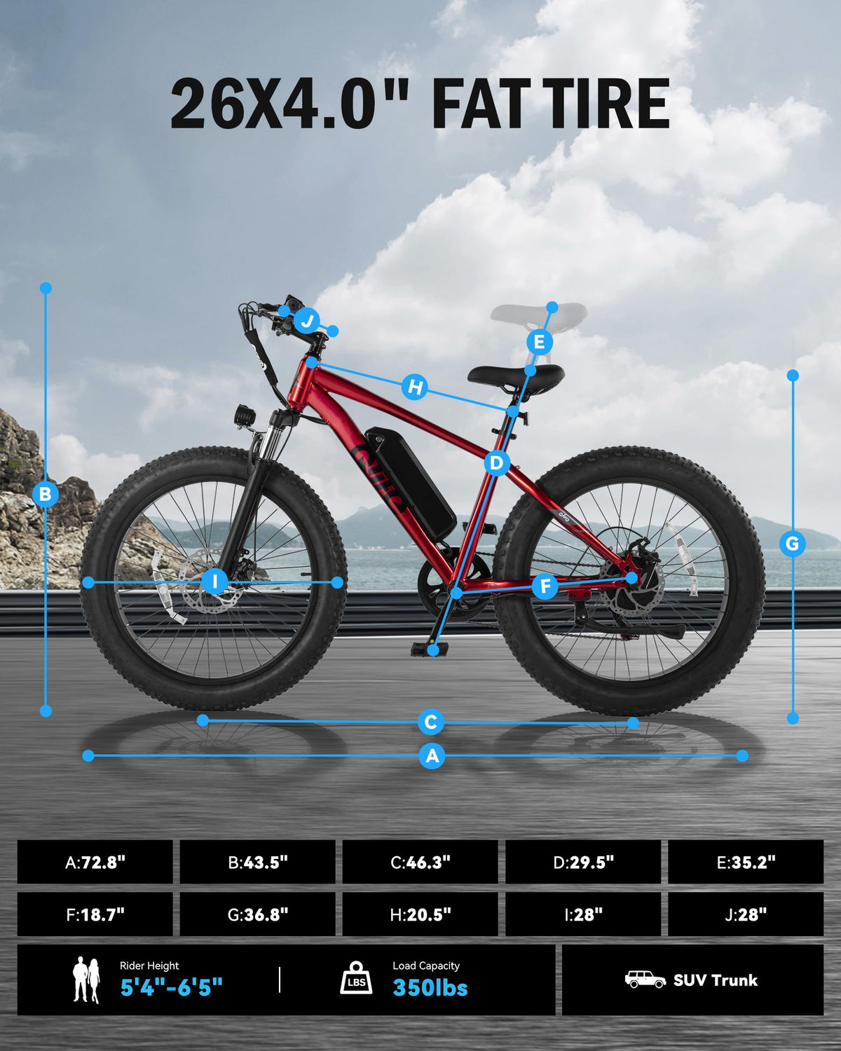 Electric Bike for Adults 1800W 48V 20AH Q35225