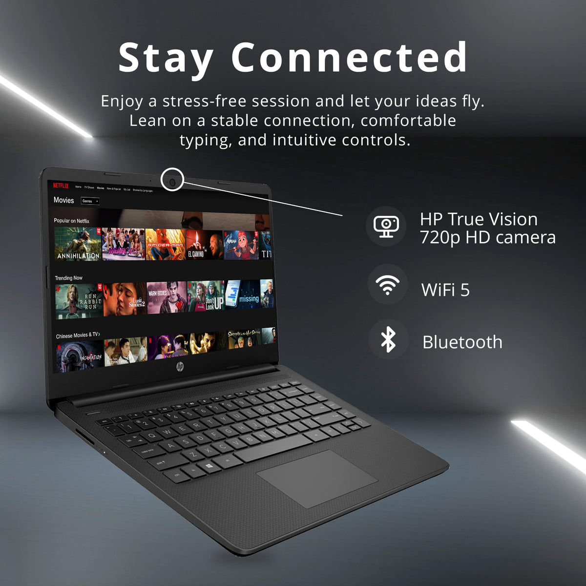 14-inch Laptop, Intel Celeron N4000, 4 GB RAM, 64 GB eMMC, Jet Black A157837