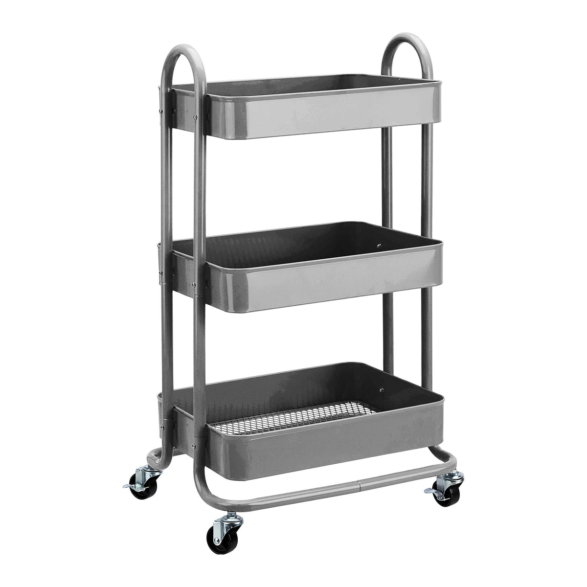 3-Tier Rolling Kitchen Cart with Lockable Wheels P15816