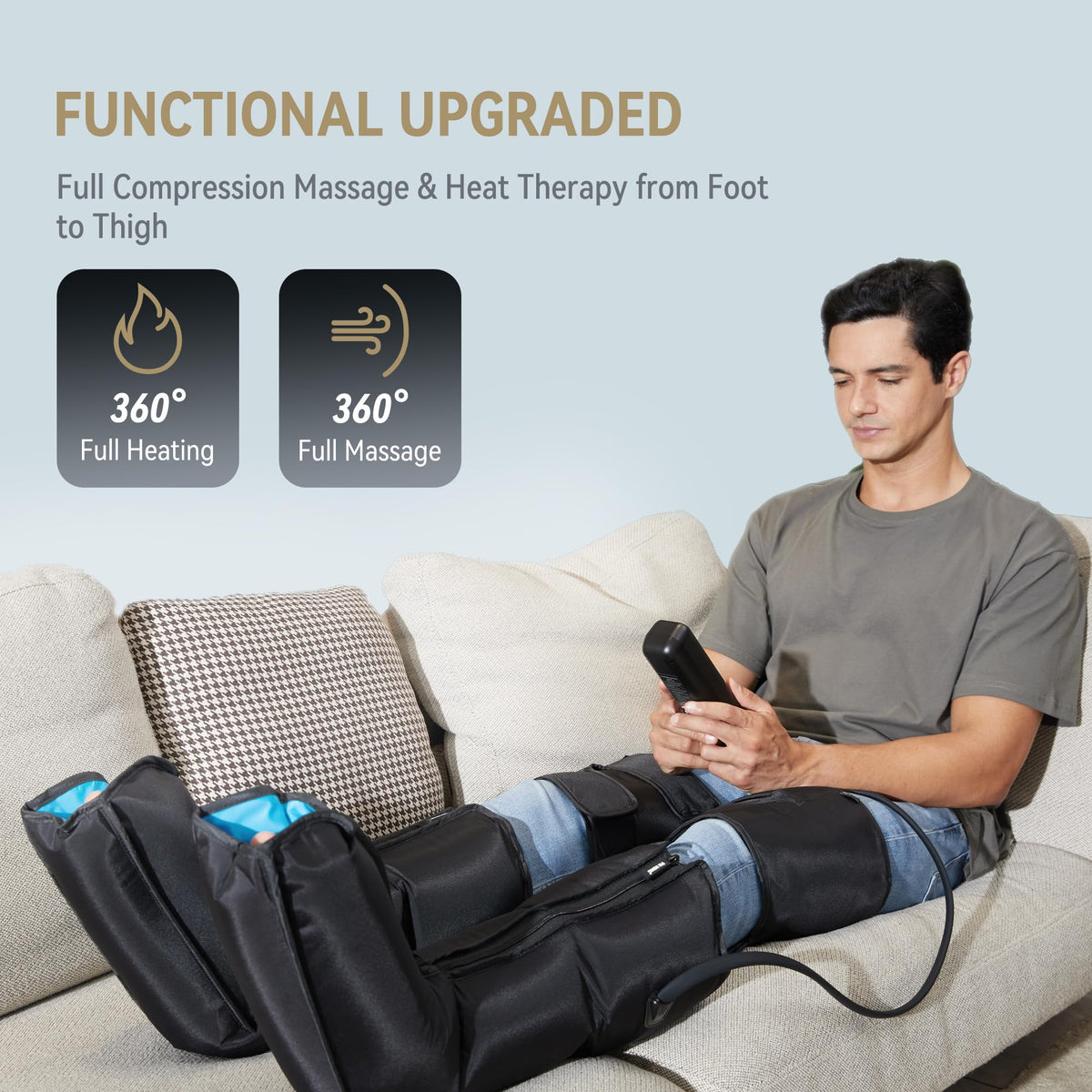 Leg Compression Massager with Heat B9047