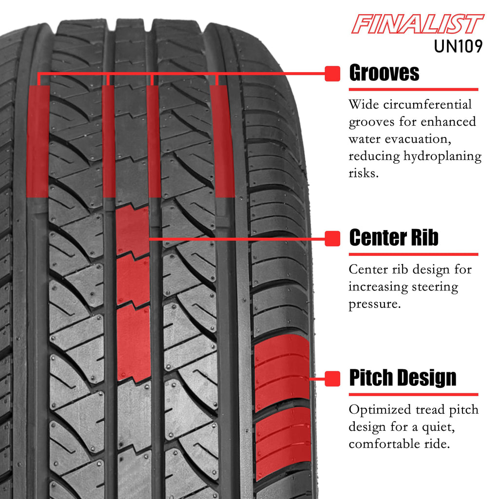 Set of 4 All Season High Performance Tires Q910738