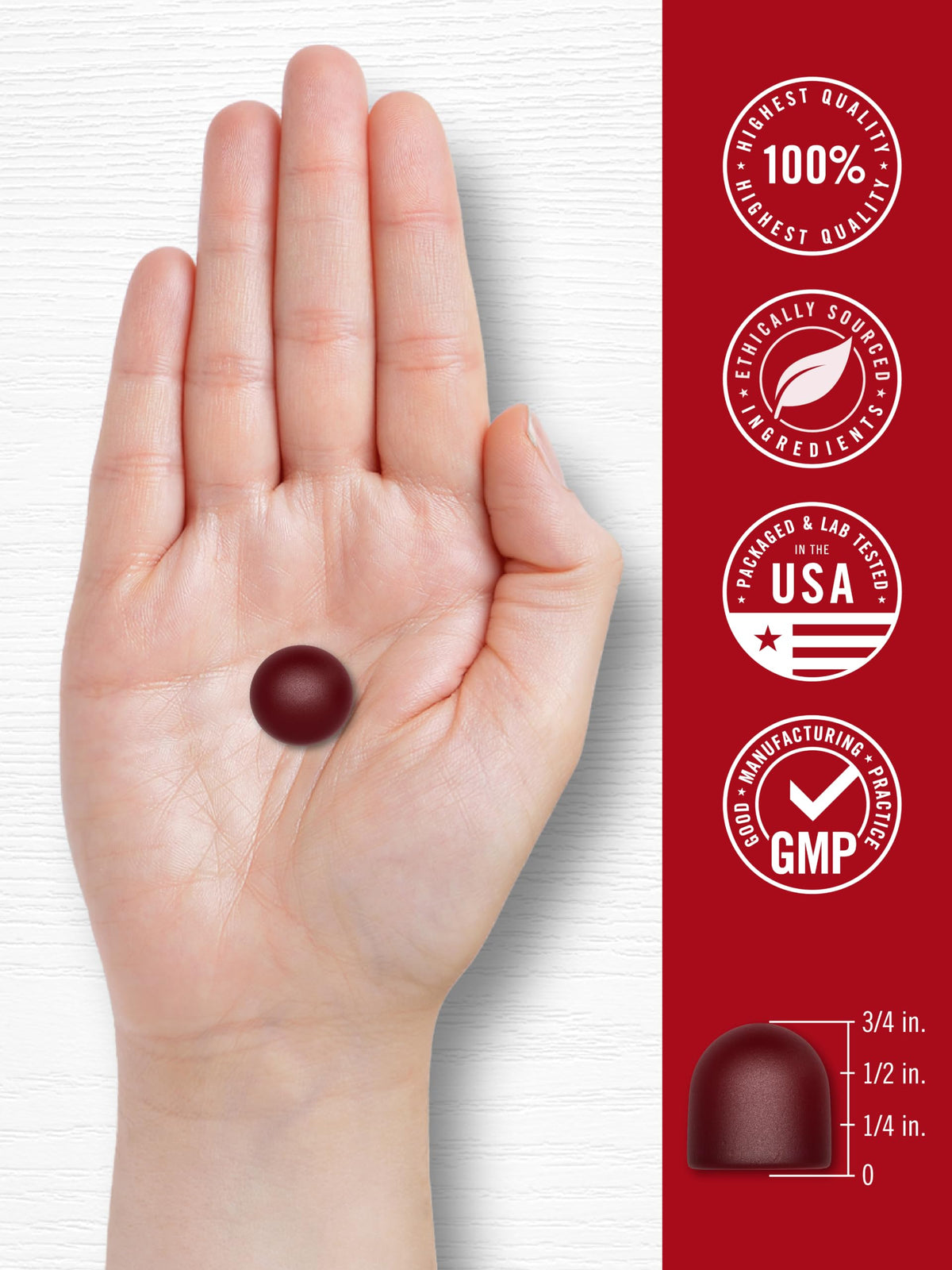 Beet Root Gummies 60 Count Strawberry Flavor A2967