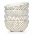 Ceramic Soup Bowls, 30 oz, Set of 4, Ivory V59040