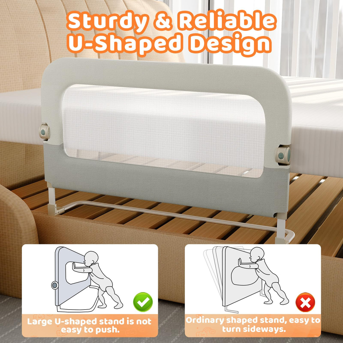 Foldable Safety Bed Rail M482610