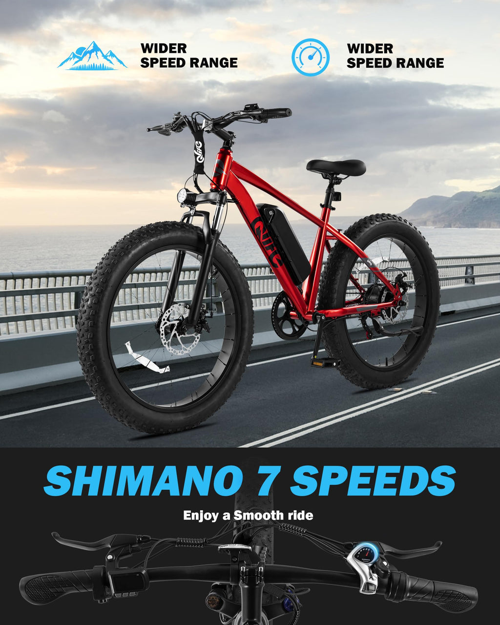 Electric Bike for Adults 1800W 48V 20AH Q35225