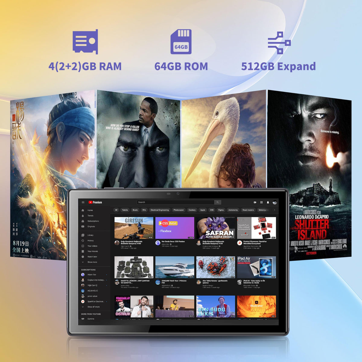 10.1 Inch Android 13 Tablet with Case M14066