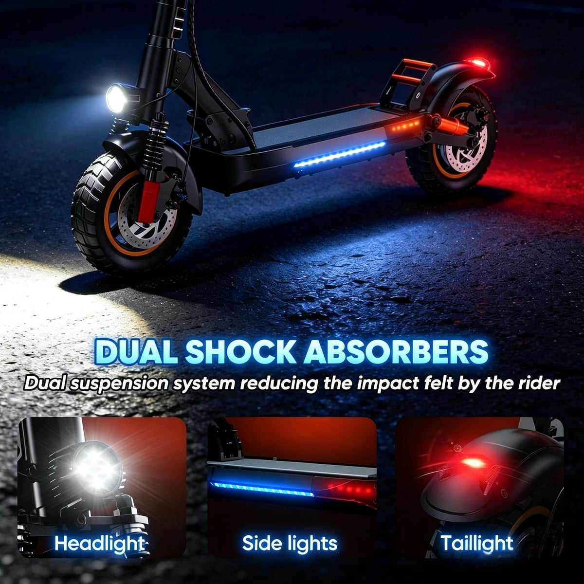800W 45 Mile Range 25 Mph Foldable Electric Scooter with Seat Z785