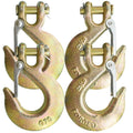 3/8" Clevis Slip Hooks with Safety Latch, 4PCS Heavy Duty I685