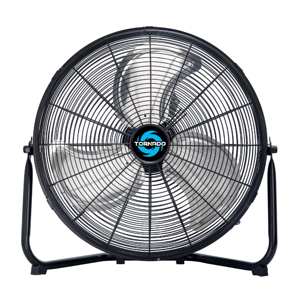 18" and 20" High Velocity Metal Floor Fans, 3-Speed S465
