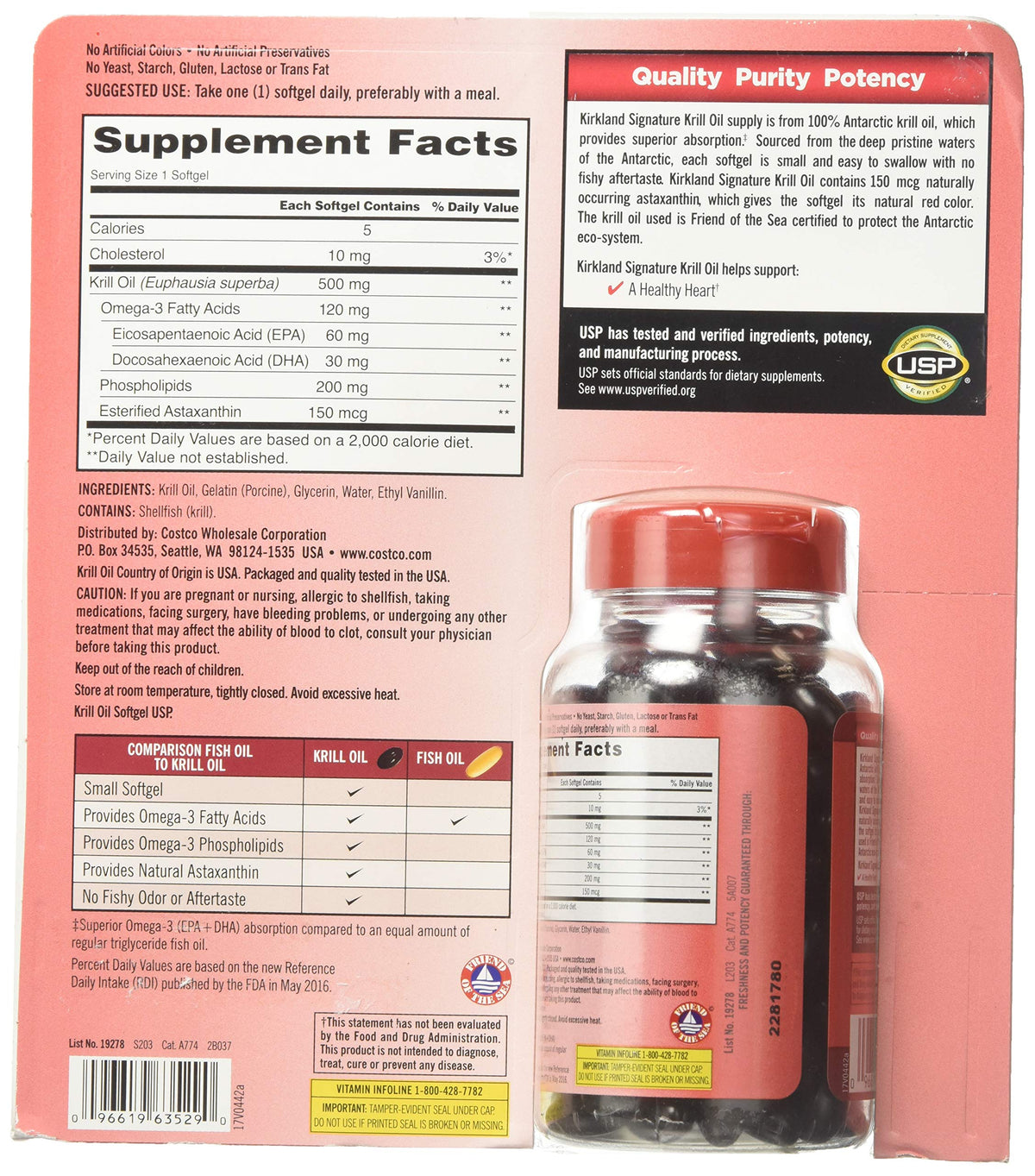 Krill Oil 500 Milligram 160 Softgels F918791