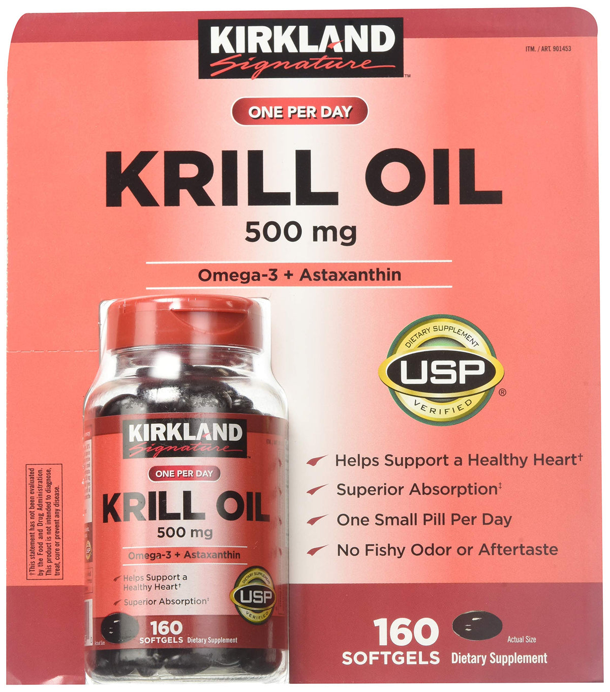 Krill Oil 500 Milligram 160 Softgels F918791