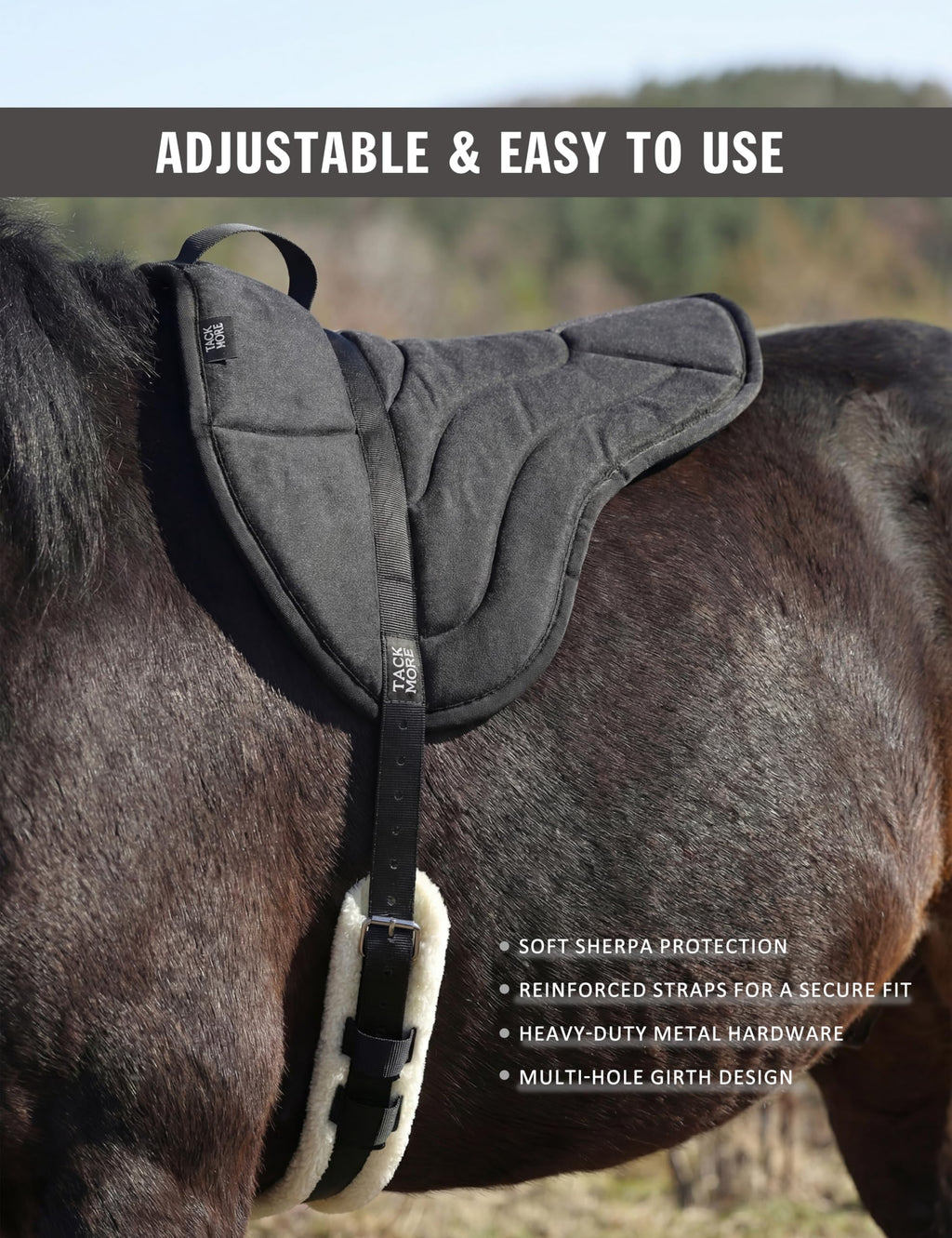 Bareback Pad with Girth Q50865