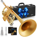 Satin Gold Bb Trumpet with Hard Case V895