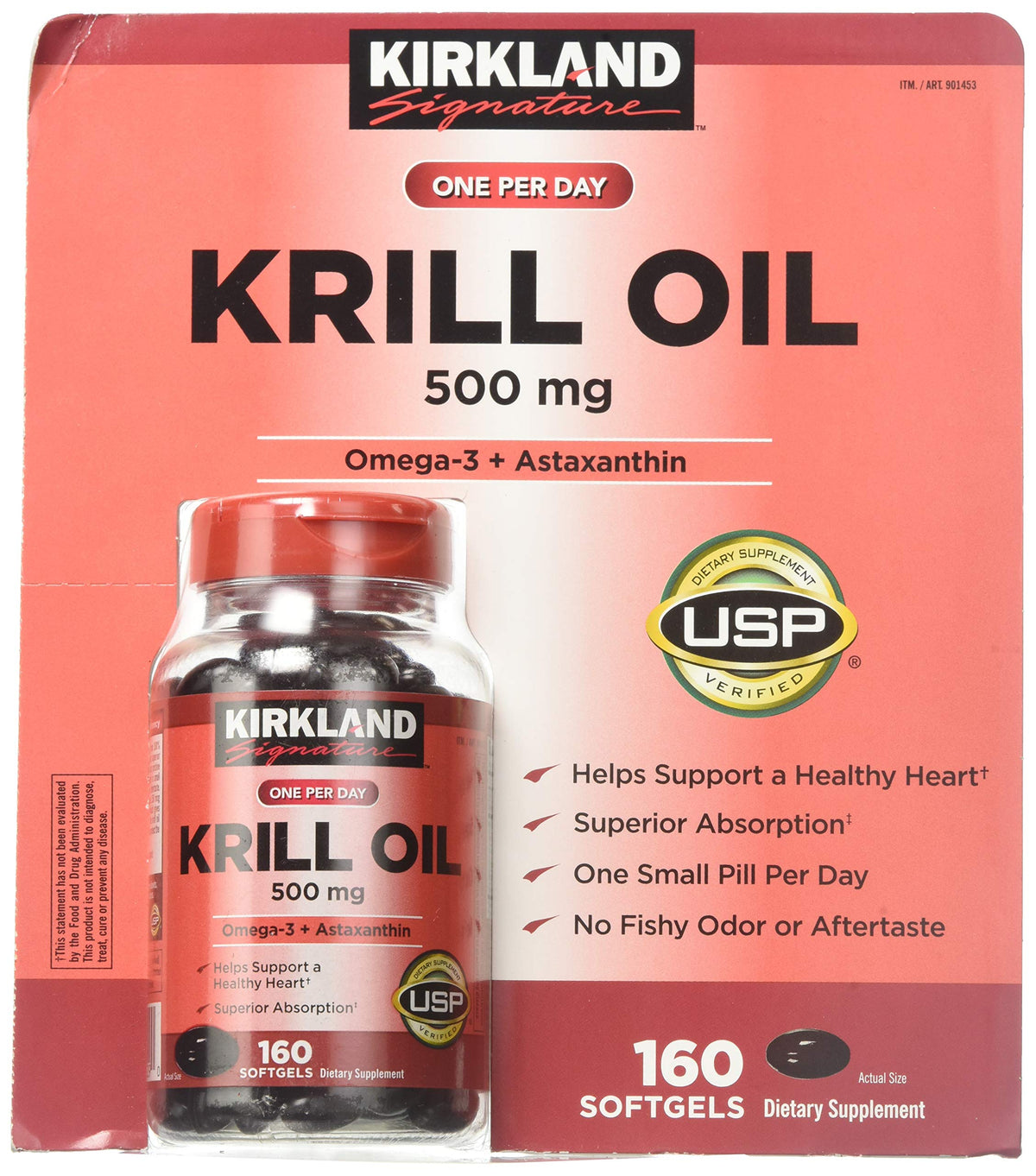 Krill Oil 500 Milligram 160 Softgels F918791
