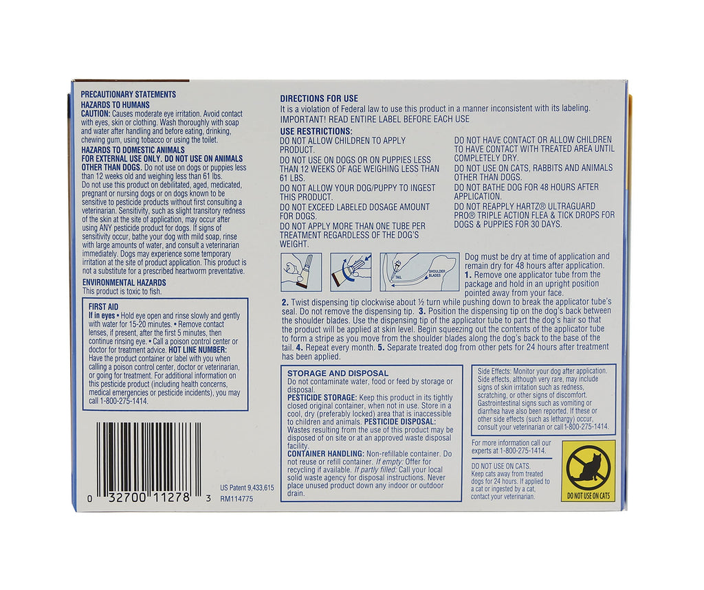 Flea & Tick Topical Dogs & Puppies Treatment, 6 Months, 61-150 lbs G45053